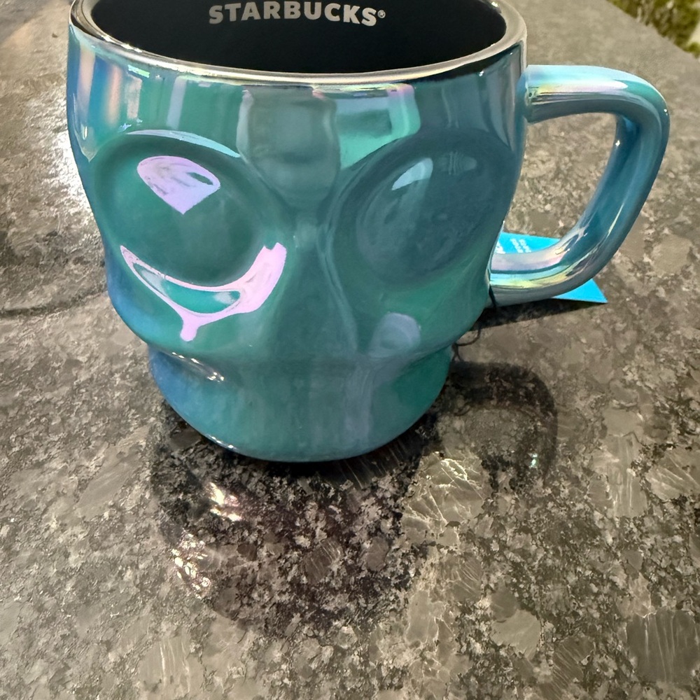 2025 Starbucks Iridescent Blue skull Mug